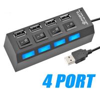 China 480Mbps 2.0 3.0 4port Multi USB Splitter USB Hub Power Adapter Mini Socket Pattern 500mm on sale