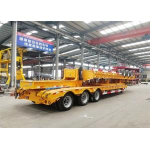 China 3 Axles 60T Gooseneck Low Bed Semi Trailer supplier