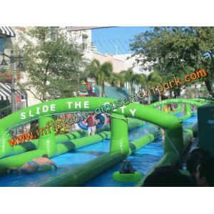 300m PVC Tarpaulin Giant Inflatable Water Slide Little Tikes Outdoor