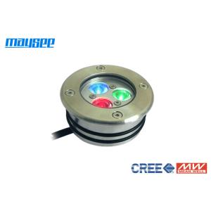 RGB Stainless Steel 3x3w Underwater LED Pool Light For Swimming Pool Decoration
