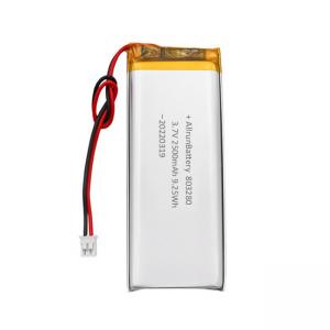 Custom Rectangle Shaped Battery Rechargeable 3.7 V 2500mAh LiPo Battery