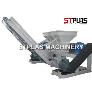 Twin Shaft Industrial Plastic Shredder Machine For Container Drum Barrel Crushing