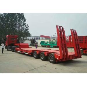 China Low Bed Heavy Duty Semi Trailers , 3 Axle Semi Trailer 50 To/ 60 To / 70 ton supplier