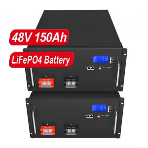 Customized Lifepo4 Battery 51.2V 150Ah Supercapacitor Solar Storage Battery Pack 48V