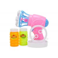 China Plastic Children's Play Toys , 2 - In - 1 Battery Operated Bubble Gun Electric Fan For Kids on sale