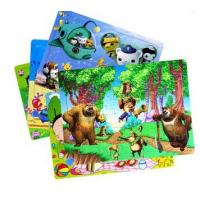 China 48 Pieces Kids Printable Paper Toys Printable Cardboard Toy Game Paper Puzzle Car on sale