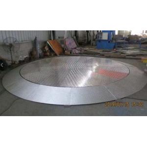 China Rotating Car Turntable Auto Show Turntable Car Rotating Platform With Ramp Low Profile 185mm High supplier