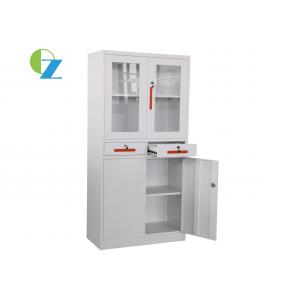 China Swing Door Steel Office Cupboard H1850*W900*D400(MM) With Double Drawers wholesale