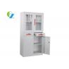 China Swing Door Steel Office Cupboard H1850*W900*D400(MM) With Double Drawers wholesale