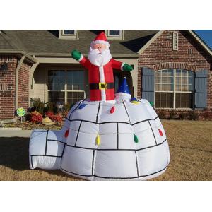 Christmas Decorations Advertising Inflatables Big Red Santa Claus And Tent