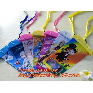 Hot product Hign quality PVC universal custom logo mobile phone waterproof bag, waterproof bag bike holder waterproof bi