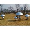 China Customized Polished Stainless Steel Mushroom Sculpture for Outdoor Garden Park wholesale