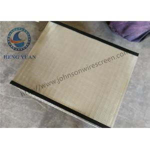 China High Precision Wedge Wire Screen Panels Filter Grate 1219 Length 0.5mm Slot Size supplier