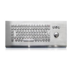 IP65 Rugged Industrial Metal Keyboard Wall Mount Kiosk Keyboard With Trackball