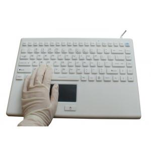 Taiwan Seal Rugged Wireless Keyboard With Touchpad , Laptop Cleanable Keyboard