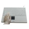 Taiwan Seal Rugged Wireless Keyboard With Touchpad , Laptop Cleanable Keyboard