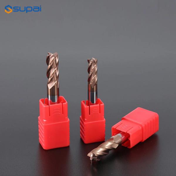 China HRC55 Carbide End Mill 6 8 10 12mm 4Flutes Milling Cutter Alloy Coating Tungsténio Ferro Ferramenta de corte CNC Machining supplier