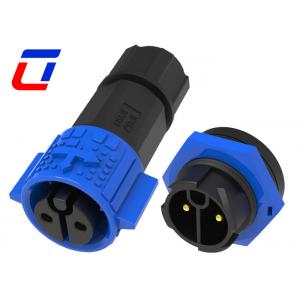 Blue Black Waterproof 2 Pin LED Light Connector Wire To Board Power Connector