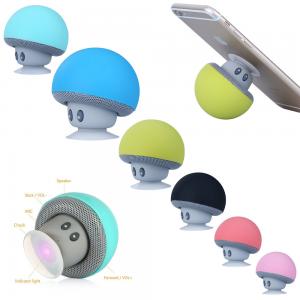 Cartoon Mushroom Wireless Bluetooth Speaker Waterproof Sucker Mini Portable