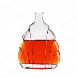 Exquisite Carving Crafts Glass Bottle for Hot Mountain Shape Whiskey Vodka Brandy