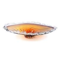 China Customized Glass Crystal Fruit Bowl Large Handmade Craftsmanship on sale