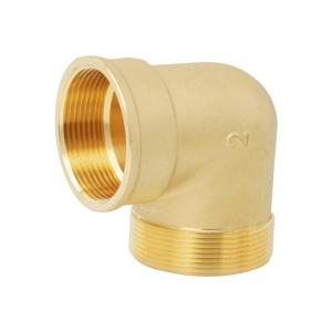 China BSP NPT Thread Brass Equal Elbow Plumbing Fitting FM 3/8 1/2 3/4 1 supplier
