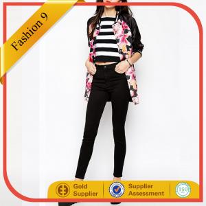 China Women Floral Bomber Jacket supplier
