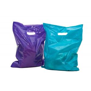 100 Glossy Merchandise Retail Gift Bags , LDPE Material Plastic Retail Bags
