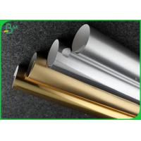 China 250GSM Laser Gold And Silver Paper Sheet For Making High - End Cosmetic Packaging Box on sale