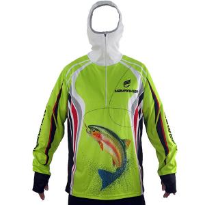 Unisex Outdoor Fishing Clothing OEM Design Hooded Fishing Shirt Multi Color