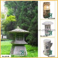 China Carved Stone Lantern for Outdoor Decorative on sale