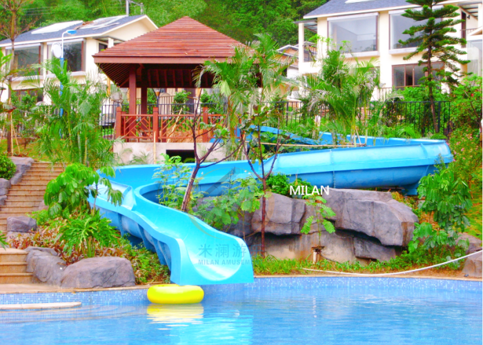 China Low Platform Kids Water Park Water Slide With Pool Standard For Children wholesale