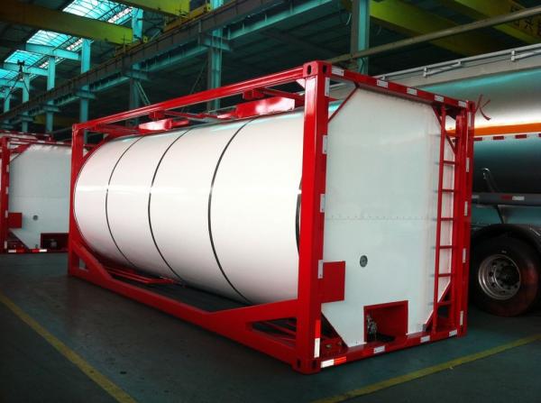 ISO 20ft Insulated Liquid Tank Container Cylinder or Square Shaped