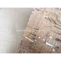 Decorative A Grade Rubber Sheet Roll , Upholstery Cork Leather Fabric for Bag Shoe