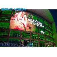 China See-Through P25 Led Curtain Display Led Media Facade with 10,000nits brightness on sale