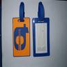 3D OEM custom logo plastic/silicone/rubber luggage tags with words