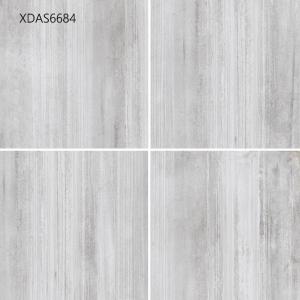 China 600*600*10MM Gray Glazed Porcelain Tile For Kitchen Floor Corridor Floor  Cement Straight Line Pattern supplier