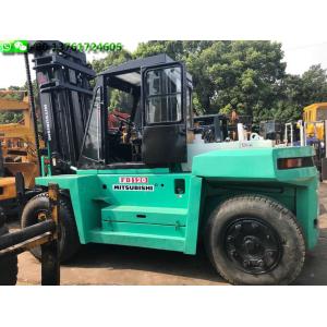 China Mitsubishi FD120 Used Forklift Equipment 12T Used Forklift Diesel Engine supplier