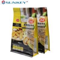 China Ziplockk Flat Bottom Sustainable Packaging Pouch Box Packaging Frozen Food Packaging Bag on sale