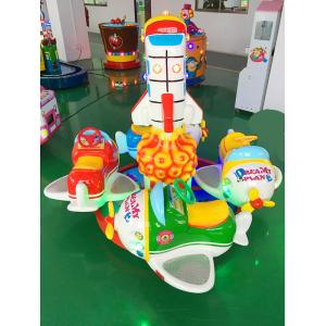 China White color Dreamy Plane Helicopter for young kids baby rotating car supplier