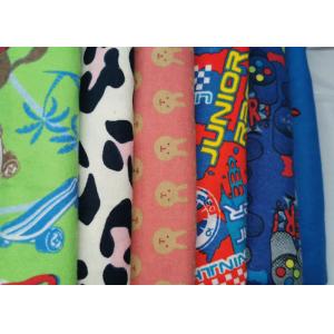 Colorful Cycle Printed Cotton Flannel Fabric By The Yard Soft