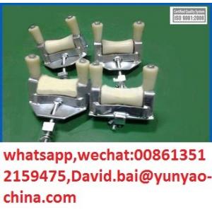 Rated 10kn Three Wheels Tri-Roller Stringing Block For Transmission Line Stringing Equipments