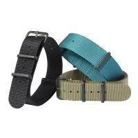 China 24mm Nylon Velcro Watch Straps With Plating Hardwares on sale