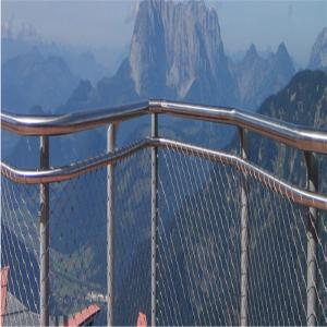 Ferruled type 60 mm eye mesh size cable wire mesh balustrade infill panel