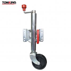 China Top Wind Trailer Jockey Wheel With Swivel Plate 240mm Lift Height supplier