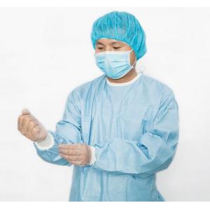 SMS Sterile Disposable Examination Gowns Non Woven Acid Resistant Round Neck