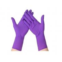 China Anti Allergy Purple Nitrile Disposable Gloves 12 Inch Nitrile Gloves Kitchen Cleaning on sale