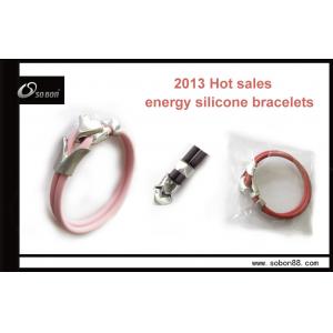 China Anion band sports titanium energy silicone magnetic bracelet supplier