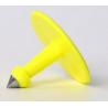 Single Male Animal Ear Tags Yellow Color For Livestock Management TPU Material