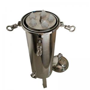 China Stainless Steel 304 20 Inch Candle Hydraulic Pool Cartridge Single Bag Water Filter Bag Cartridge Housing supplier